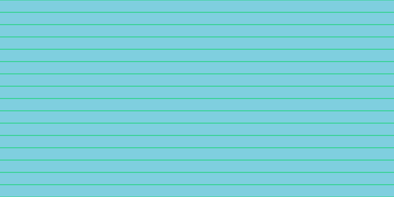 #00a1c2 (50%), #36d393 horizontal lines, two pixels wide, twenty-three pixels apart