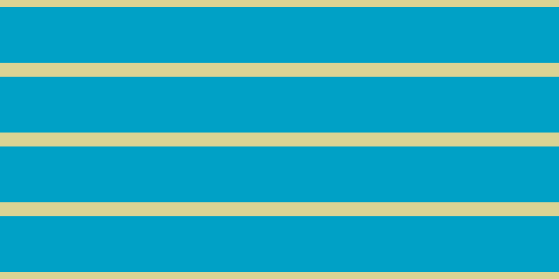 #00a1c6, #dbd393 horizontal lines, twenty pixels wide, eighty pixels apart
