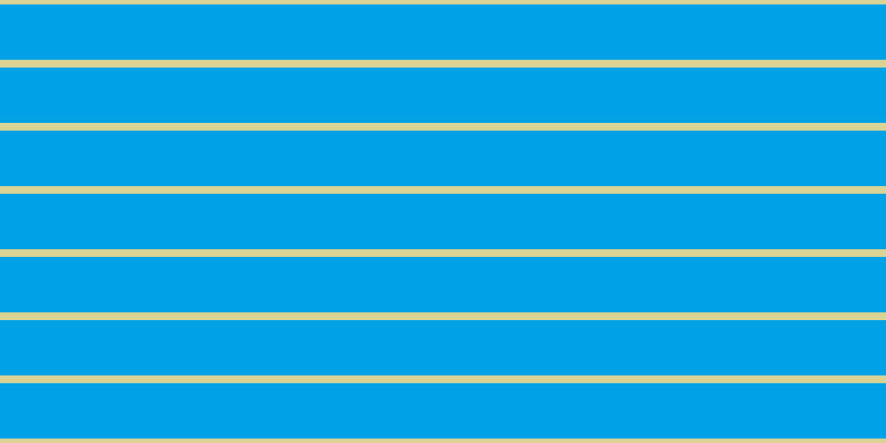 #00a1e7, #dbd393 horizontal lines, seven pixels wide, fifty pixels apart