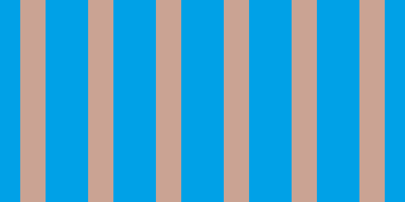 #00a1e7, #caa393 vertical lines, fifty pixels wide, eighty-four pixels apart