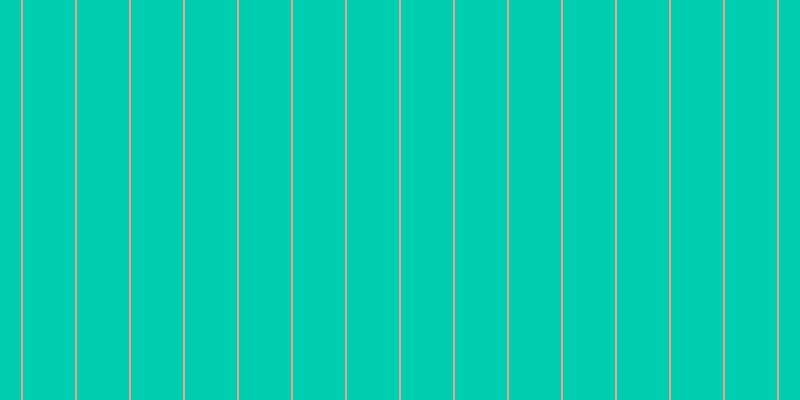 #00ceb0, #eba393 vertical lines, two pixels wide, fifty-two pixels apart