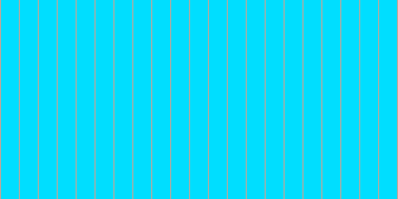 #00deff, #caa393 vertical lines, two pixels wide, thirty-six pixels apart