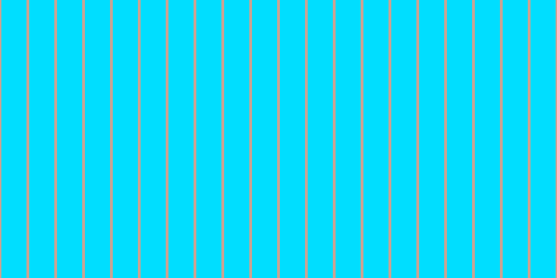 #00deff, #caa393 vertical lines, four pixels wide, thirty-six pixels apart