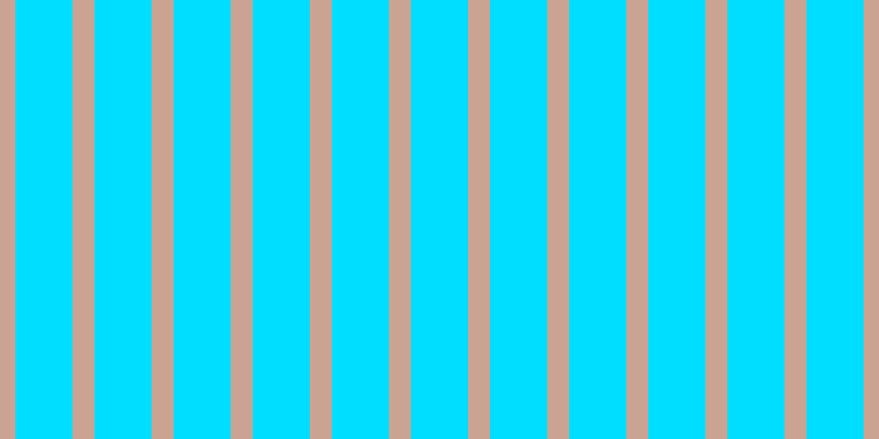 #00deff, #caa393 vertical lines, twenty pixels wide, fifty-two pixels apart
