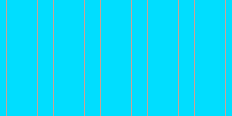#00deff, #caa393 vertical lines, two pixels wide, fifty-two pixels apart