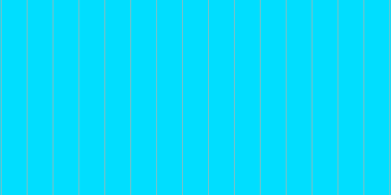 #00deff, #eba393 vertical lines, one pixels wide, fifty-two pixels apart