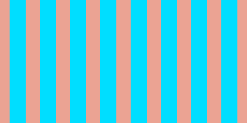 #00deff, #eba393 vertical lines, forty-six pixels wide, fifty-two pixels apart