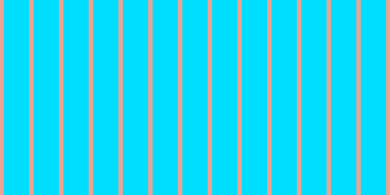 #00deff, #eba393 vertical lines, nine pixels wide, fifty-two pixels apart