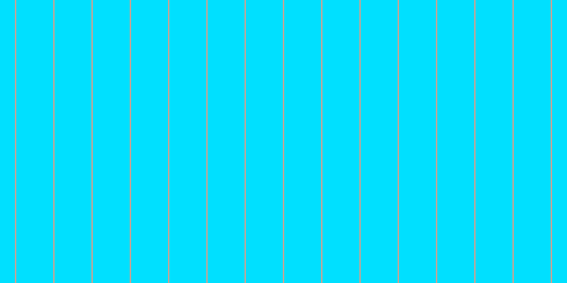 #00e0ff, #caa393 vertical lines, two pixels wide, fifty-two pixels apart