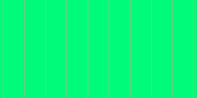 #00fa79, #caa393 vertical lines, two pixels wide, eighty-four pixels apart