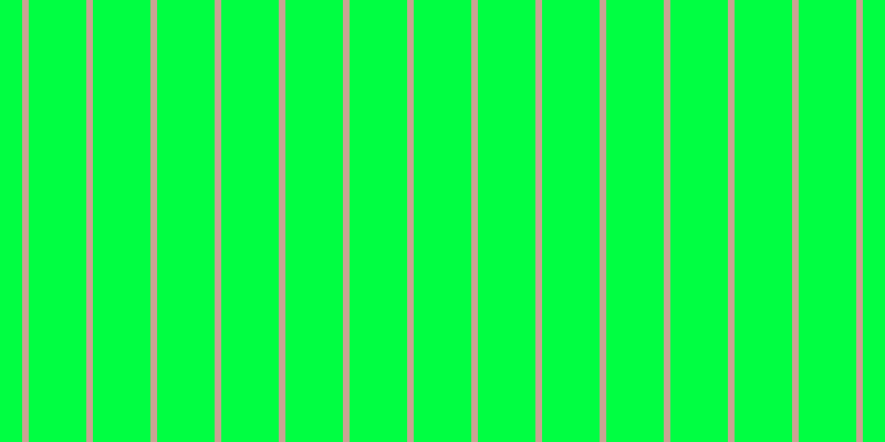 #00ff42, #caa393 vertical lines, six pixels wide, fifty-two pixels apart