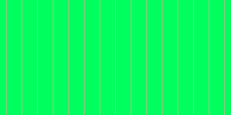 #00ff5e, #eba393 vertical lines, two pixels wide, fifty-two pixels apart