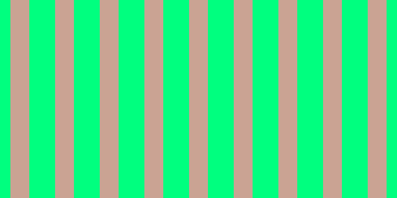 Spring green, #caa393 vertical lines, thirty-eight pixels wide, fifty-two pixels apart