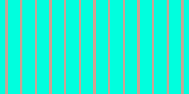 #00ffde, #caa393 vertical lines, ten pixels wide, fifty-two pixels apart