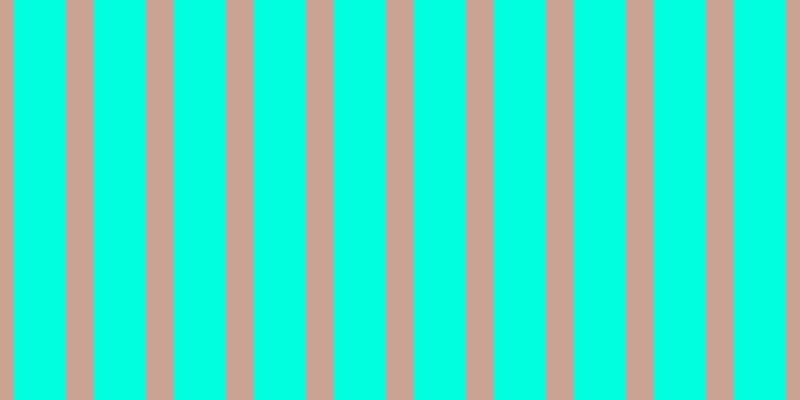 #00ffde, #caa393 vertical lines, twenty-eight pixels wide, fifty-two pixels apart