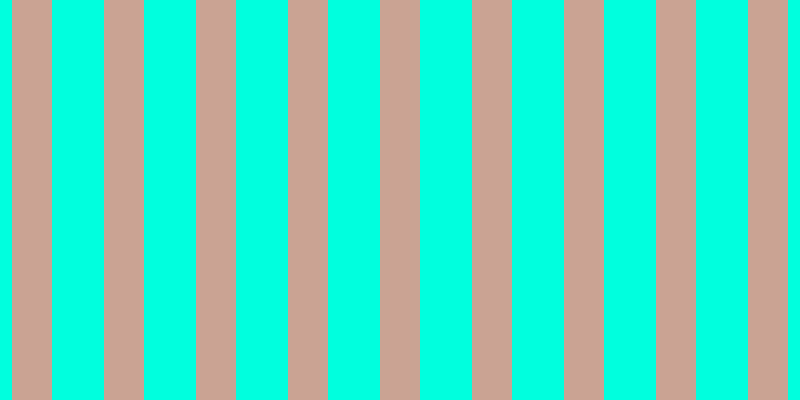 #00ffde, #caa393 vertical lines, forty pixels wide, fifty-two pixels apart