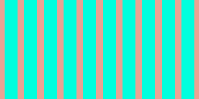 #00ffde, #eba393 vertical lines, twenty-seven pixels wide, fifty-two pixels apart