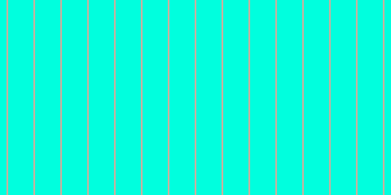 #00ffde, #eba393 vertical lines, three pixels wide, fifty-two pixels apart