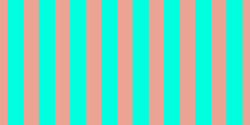 #00ffde, #eba393 vertical lines, forty-eight pixels wide, fifty-two pixels apart