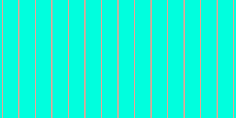 #00ffde, #eba393 vertical lines, four pixels wide, fifty-two pixels apart
