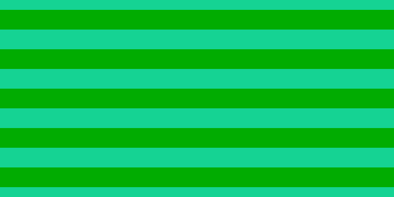 #01ac01, #15d393 horizontal lines, forty pixels wide, forty pixels apart