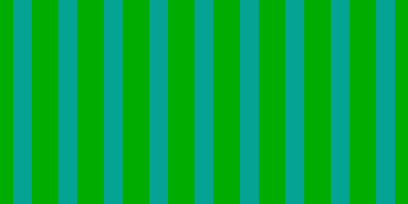 #01ac01, #04a393 vertical lines, thirty-seven pixels wide, fifty-two pixels apart