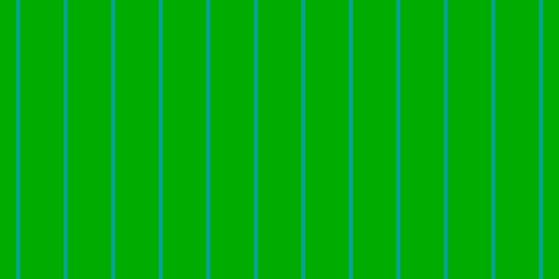 #01ac01, #04a393 vertical lines, six pixels wide, sixty-two pixels apart