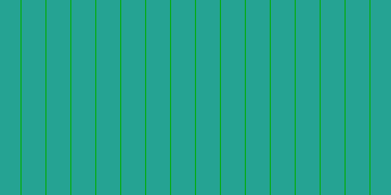 #01ac01, #25a393 vertical lines, forty-nine pixels wide, two pixels apart