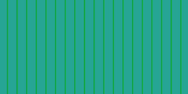 #01ac01, #25a393 vertical lines, thirty-eight pixels wide, three pixels apart