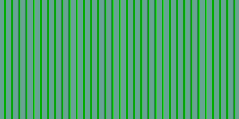 #01ac01, #67a393 vertical lines, eighteen pixels wide, six pixels apart