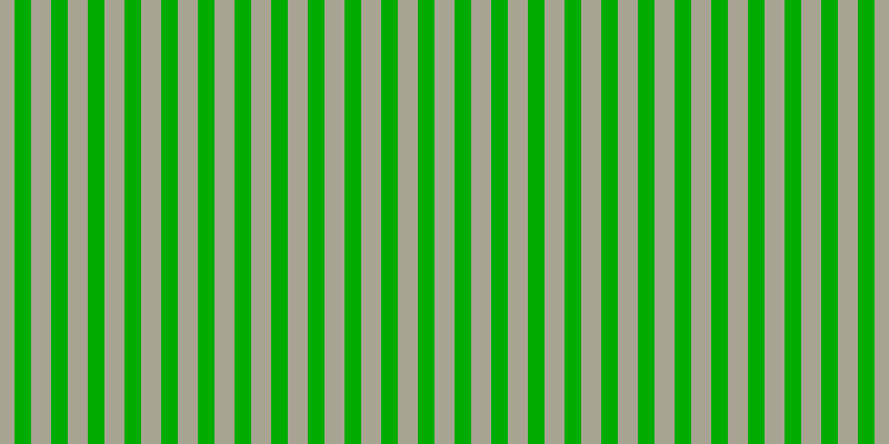 #01ac01, #a9a393 vertical lines, eighteen pixels wide, fifteen pixels apart