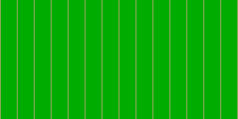 #01ac01, #eba393 vertical lines, two pixels wide, fifty-five pixels apart