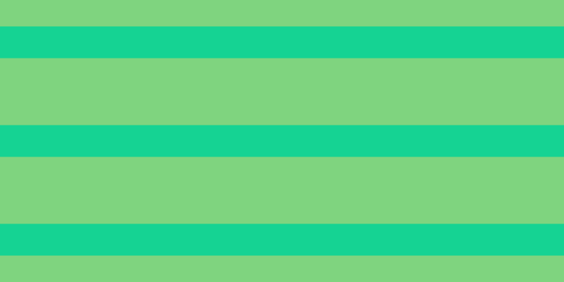 #01ac01 (50%), #15d393 horizontal lines, forty-five pixels wide, ninety-five pixels apart