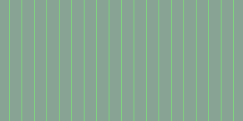 #01ac01 (50%), #88a393 vertical lines, thirty-eight pixels wide, three pixels apart