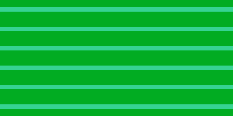#01ac22, #36d393 horizontal lines, fifteen pixels wide, fifty-two pixels apart