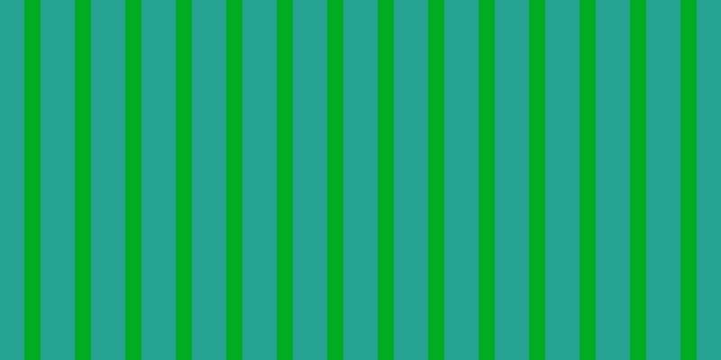 #01ac22, #25a393 vertical lines, thirty-eight pixels wide, eighteen pixels apart