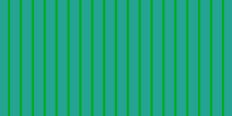 #01ac22, #25a393 vertical lines, thirty-three pixels wide, eight pixels apart