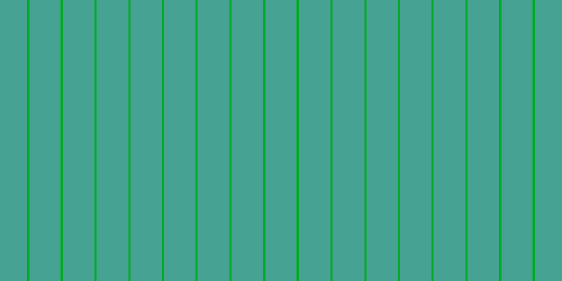 #01ac22, #46a393 vertical lines, forty-five pixels wide, three pixels apart