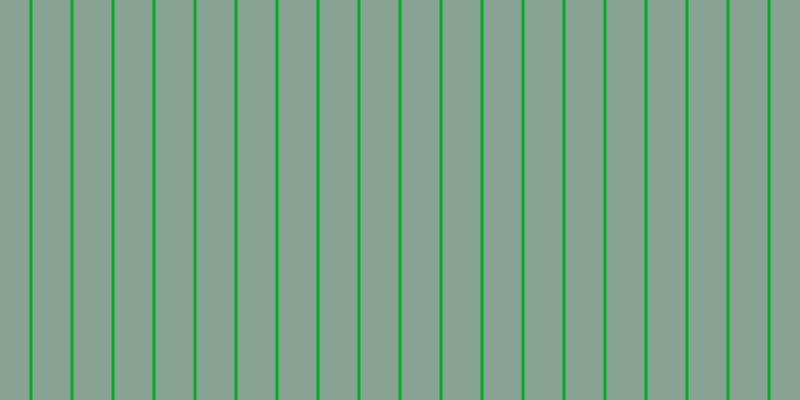 #01ac22, #88a393 vertical lines, thirty-eight pixels wide, three pixels apart