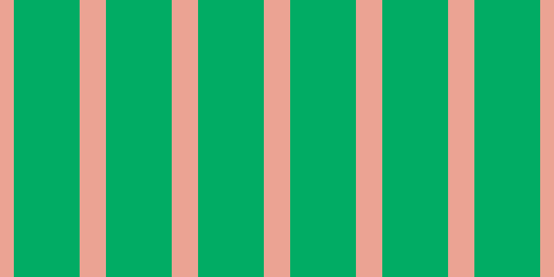 #01ac64, #eba393 vertical lines, thirty-eight pixels wide, ninety-five pixels apart