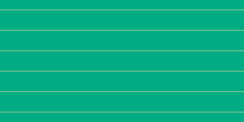 #01ac85, #bad393 horizontal lines, two pixels wide, sixty-five pixels apart