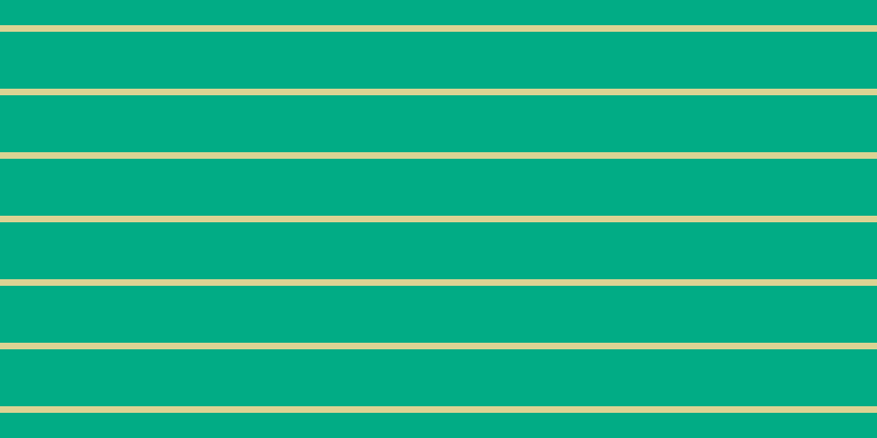 #01ac85, #dbd393 horizontal lines, six pixels wide, fifty-two pixels apart