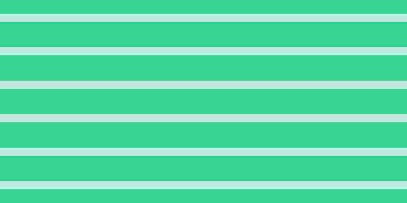 #01ac85 (25%), #36d393 horizontal lines, fifty pixels wide, sixteen pixels apart