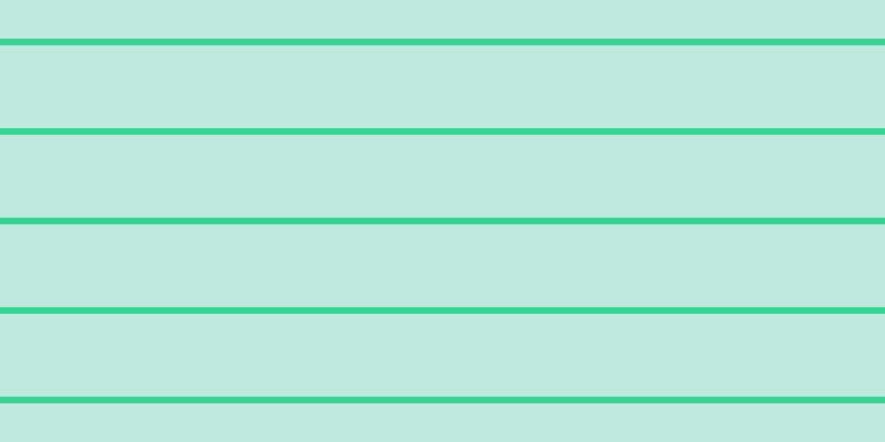 #01ac85 (25%), #36d393 horizontal lines, six pixels wide, seventy-five pixels apart