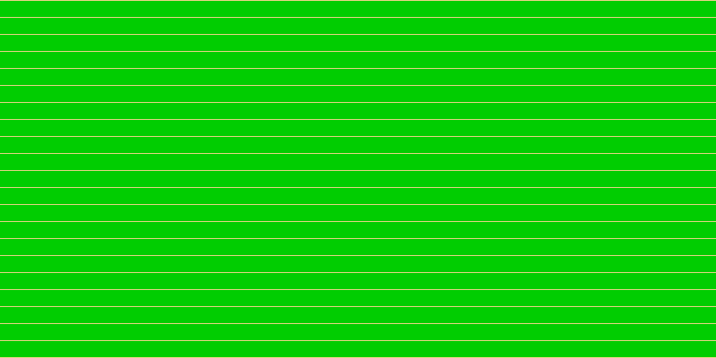 #01cd01, #fcd393 horizontal lines, one pixels wide, eighteen pixels apart