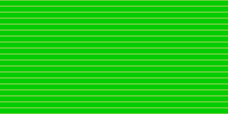 #01cd01, #fcd393 horizontal lines, two pixels wide, nineteen pixels apart