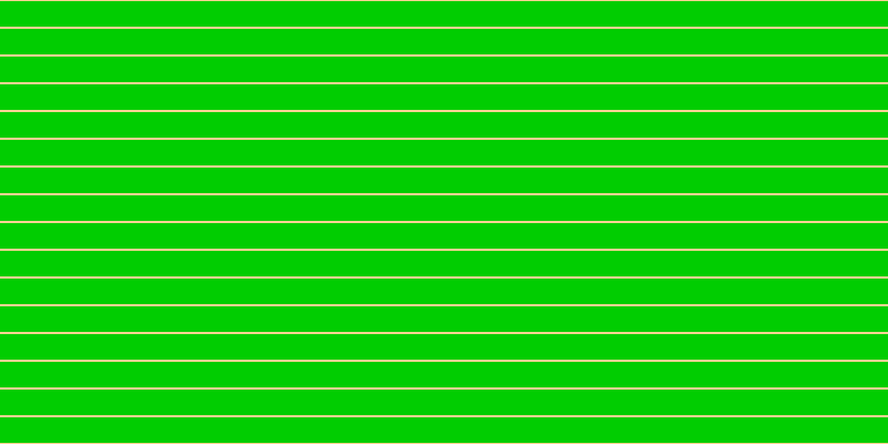 #01cd01, #fcd393 horizontal lines, two pixels wide, twenty-three pixels apart
