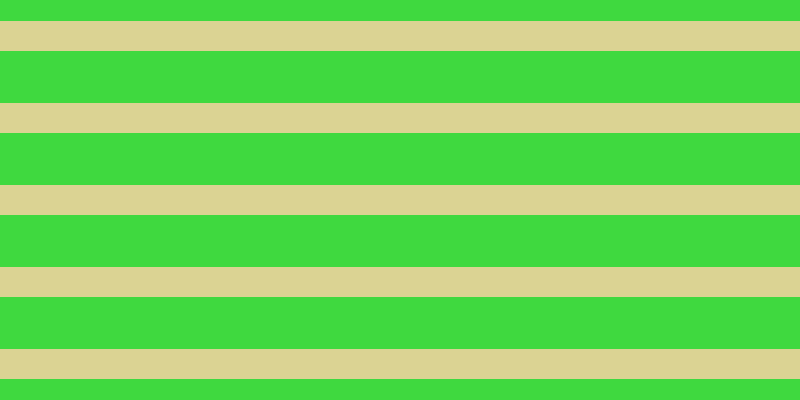 #01cd01 (75%), #dbd393 horizontal lines, thirty pixels wide, fifty-two pixels apart