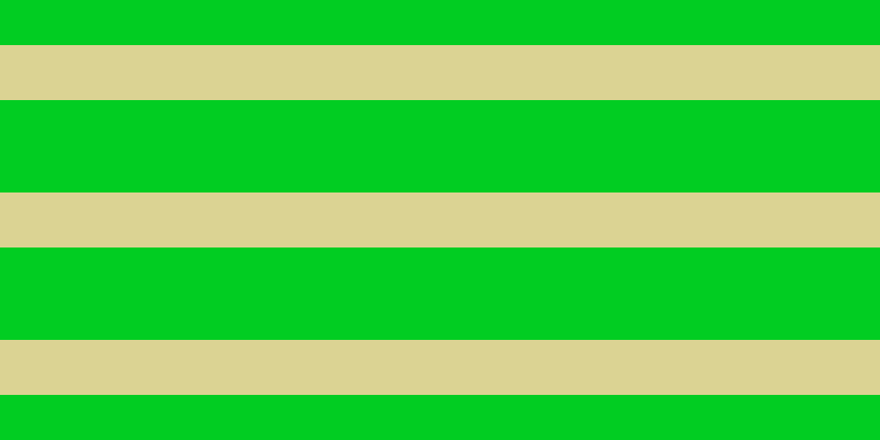 #01cd22, #dbd393 horizontal lines, fifty pixels wide, eighty-four pixels apart