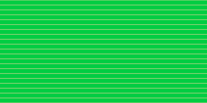 #01cd43, #dbd393 horizontal lines, two pixels wide, seventeen pixels apart
